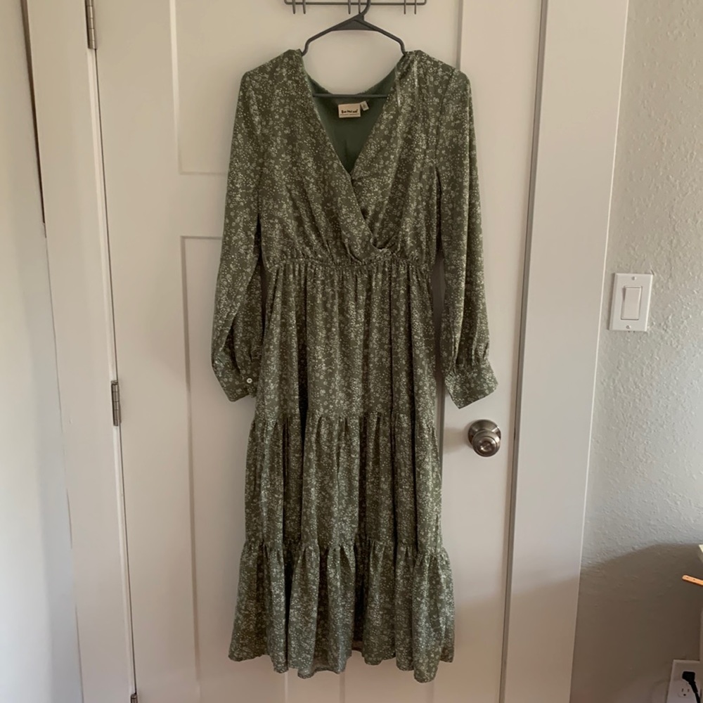 Three bird nest prairie/cottage long sleeve dress